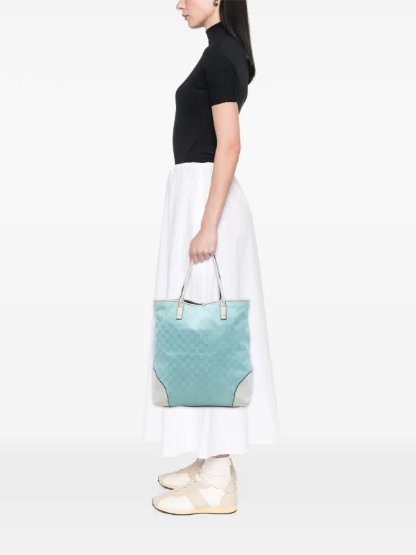 バッグ Gucci GG Shopper Tote Gucci Pre-Owned 2016-2026 GG Canvas Tote Bag | Blue | FARFETCH CA