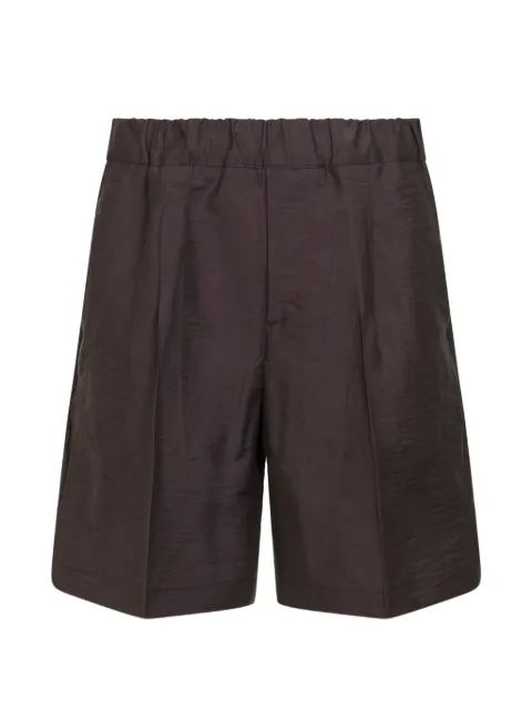 Costumein pleated virgin wool shorts