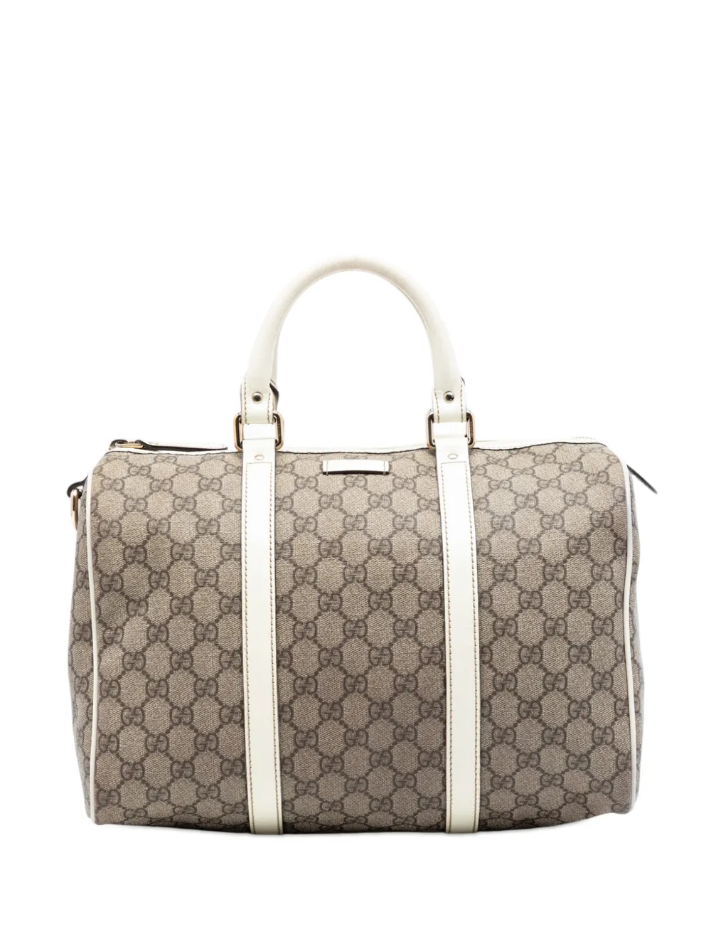 Gucci Pre-Owned 2016-2026 Medium GG Supreme Joy boston bag - Bianco