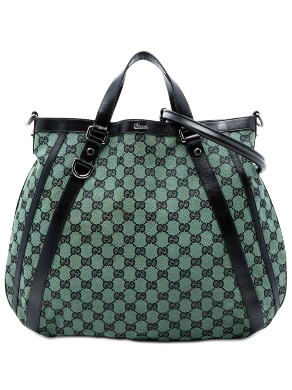 Gucci Pre-Owned 2016-2026 GG Canvas Abbey D Ring Convertible satchel - Verde