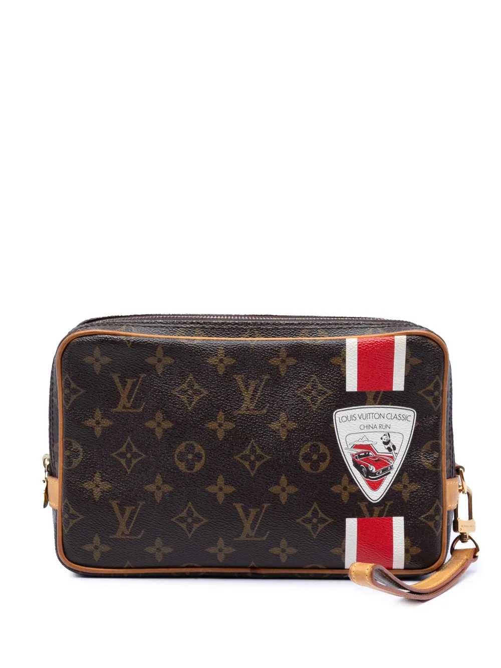 Louis Vuitton Pre-Owned 2008 Monogram China Run Pavel Clutch - Braun