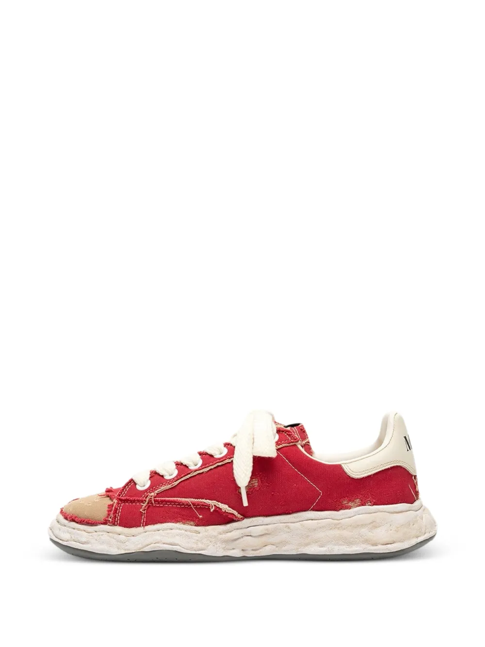 Maison MIHARA YASUHIRO Charles overdyed sneakers Rood