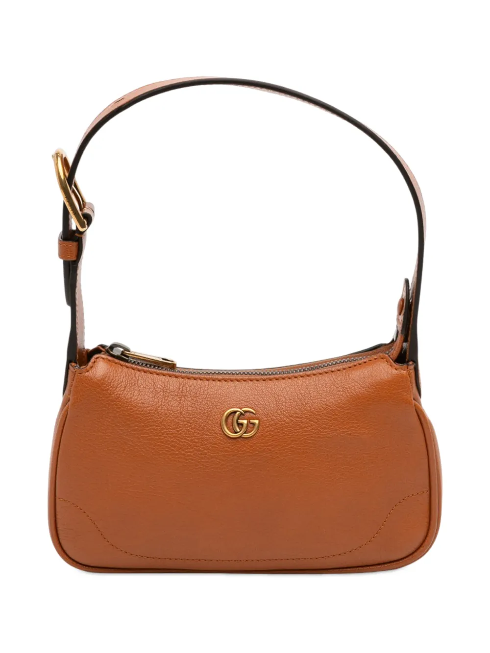 Gucci Pre-Owned 2023 Mini Leather Aphrodite shoulder bag - Marrone