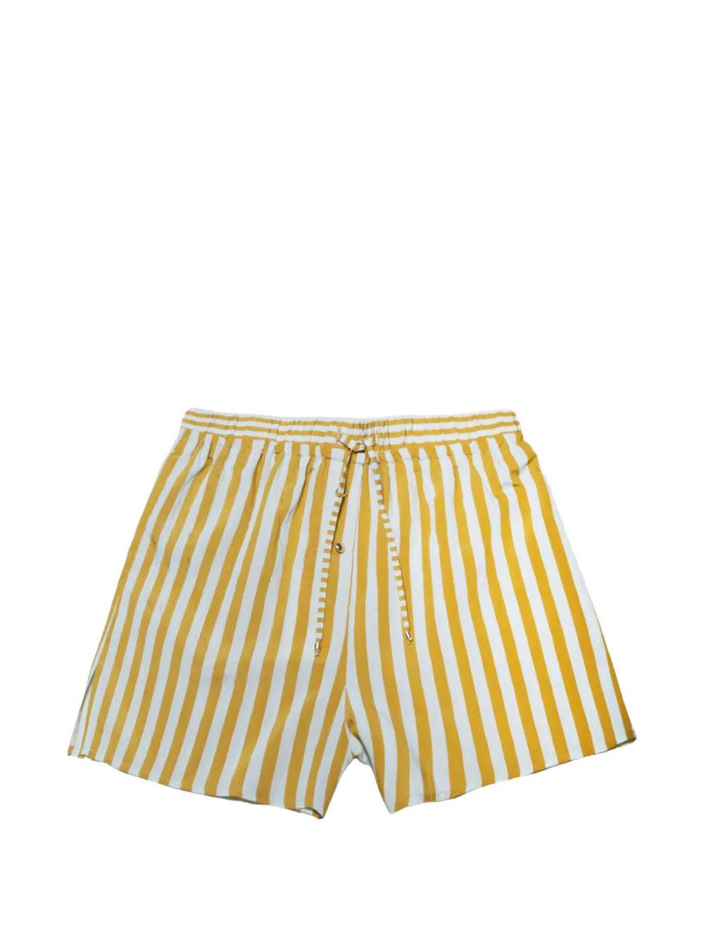 Sessùn vertical-stripe drawstring shorts - Giallo