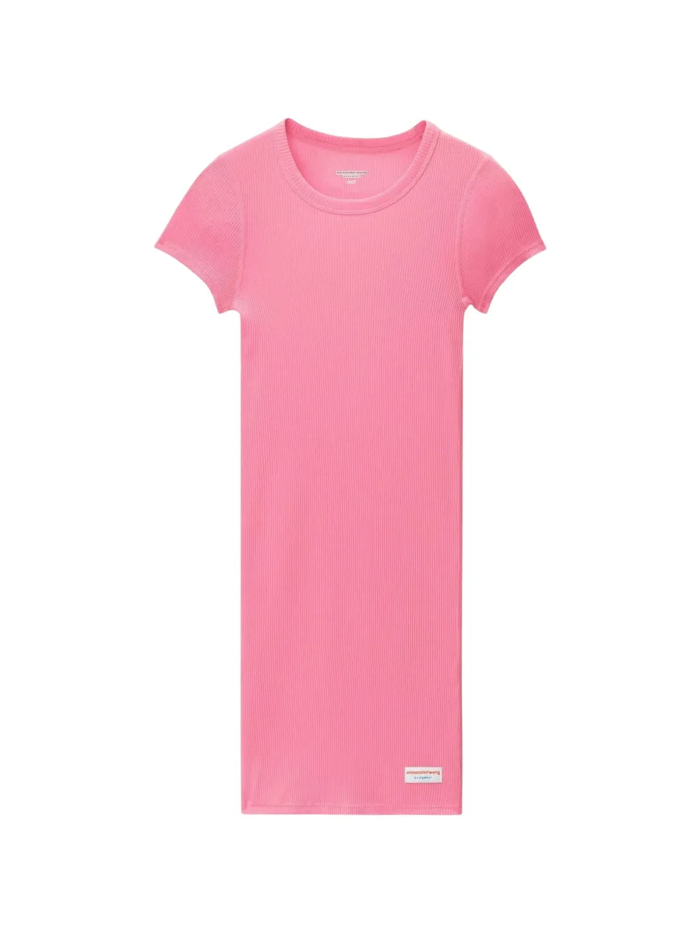 Alexander Wang Geripptes Strickkleid - Rosa