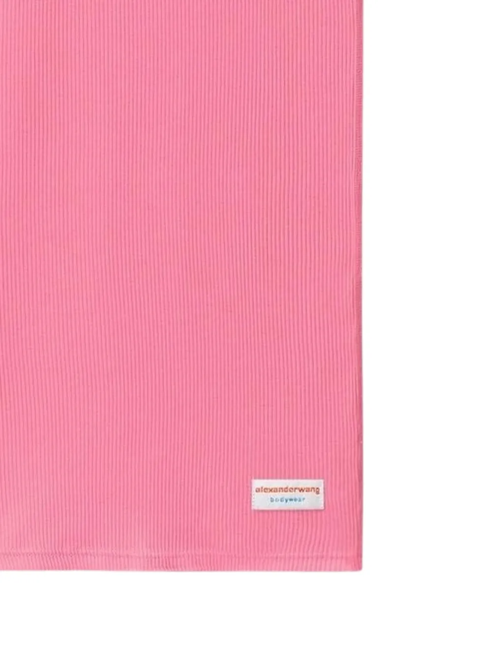 Alexander Wang Ribgebreide jurk met ronde hals Roze