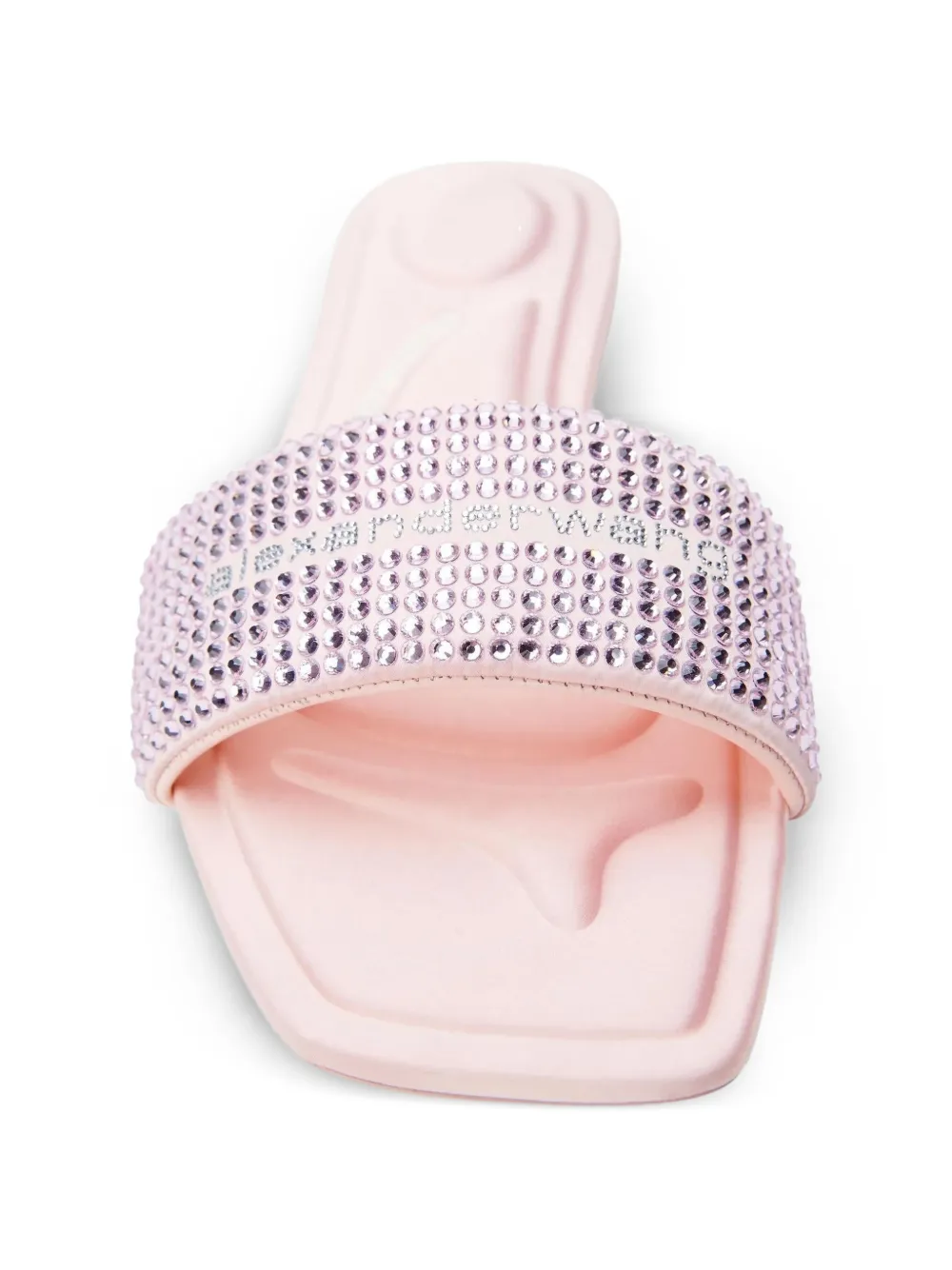 Alexander Wang VY crystal-embellished slides Roze