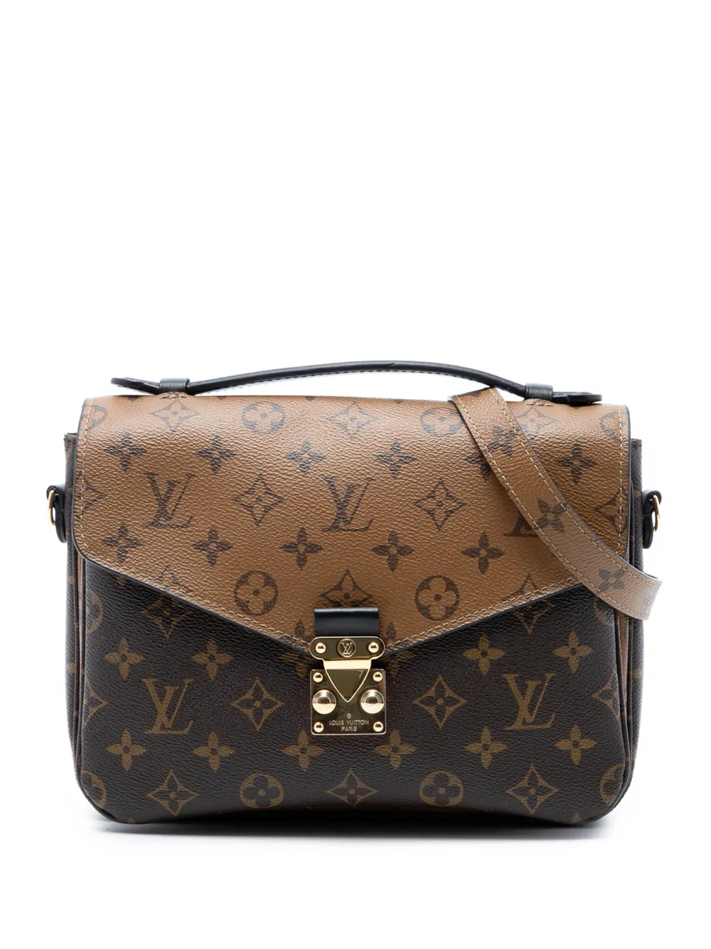 Louis Vuitton Pre-Owned 2017 Monogram Reverse Pochette Metis satchel - Brown