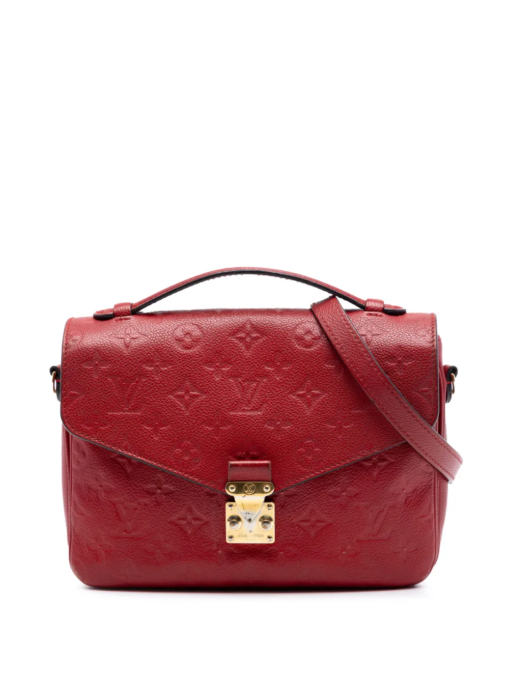 Louis Vuitton Pre-Owned 2017 Monogram Empreinte Pochette Metis satchel - Rosso