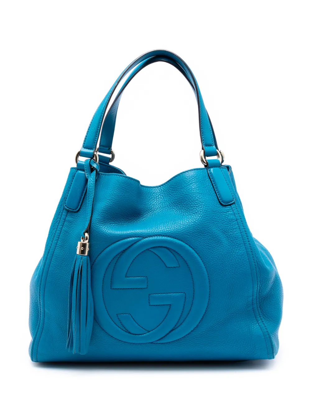 Gucci Pre-Owned 2016-2026 mittelgroße Soho Cellarius Tote Bag aus Leder - Blau