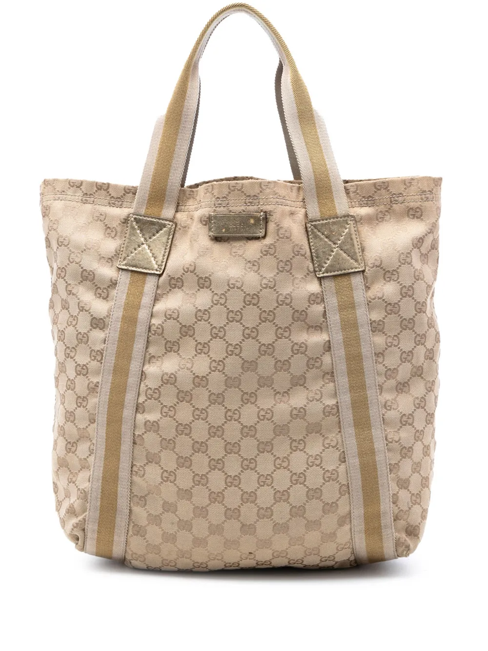 Gucci Pre-Owned 2016-2026 GG Canvas Web tote bag - Toni neutri