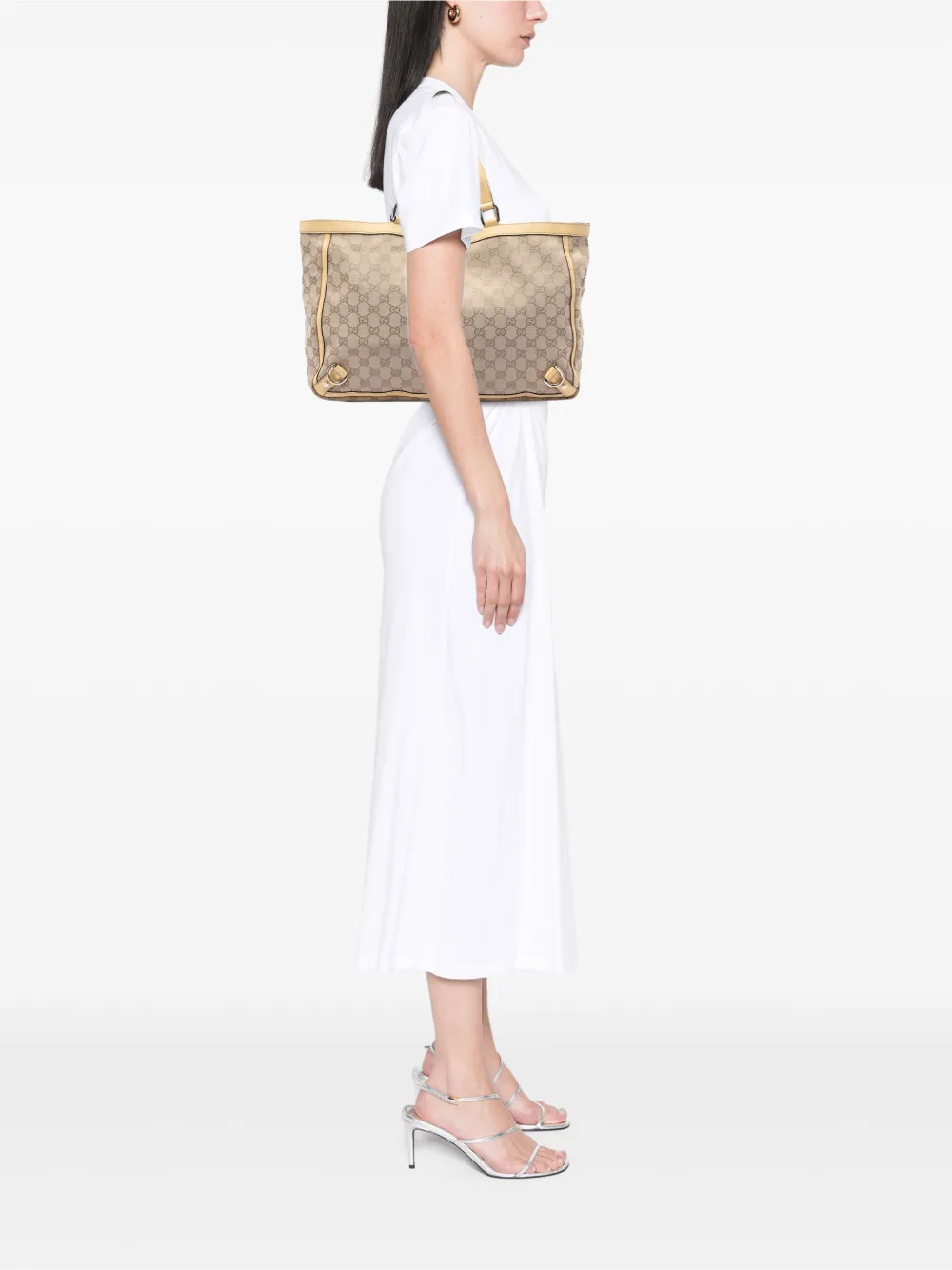 Gucci Pre-Owned 2016-2026 GGキャンバス アビー D リング