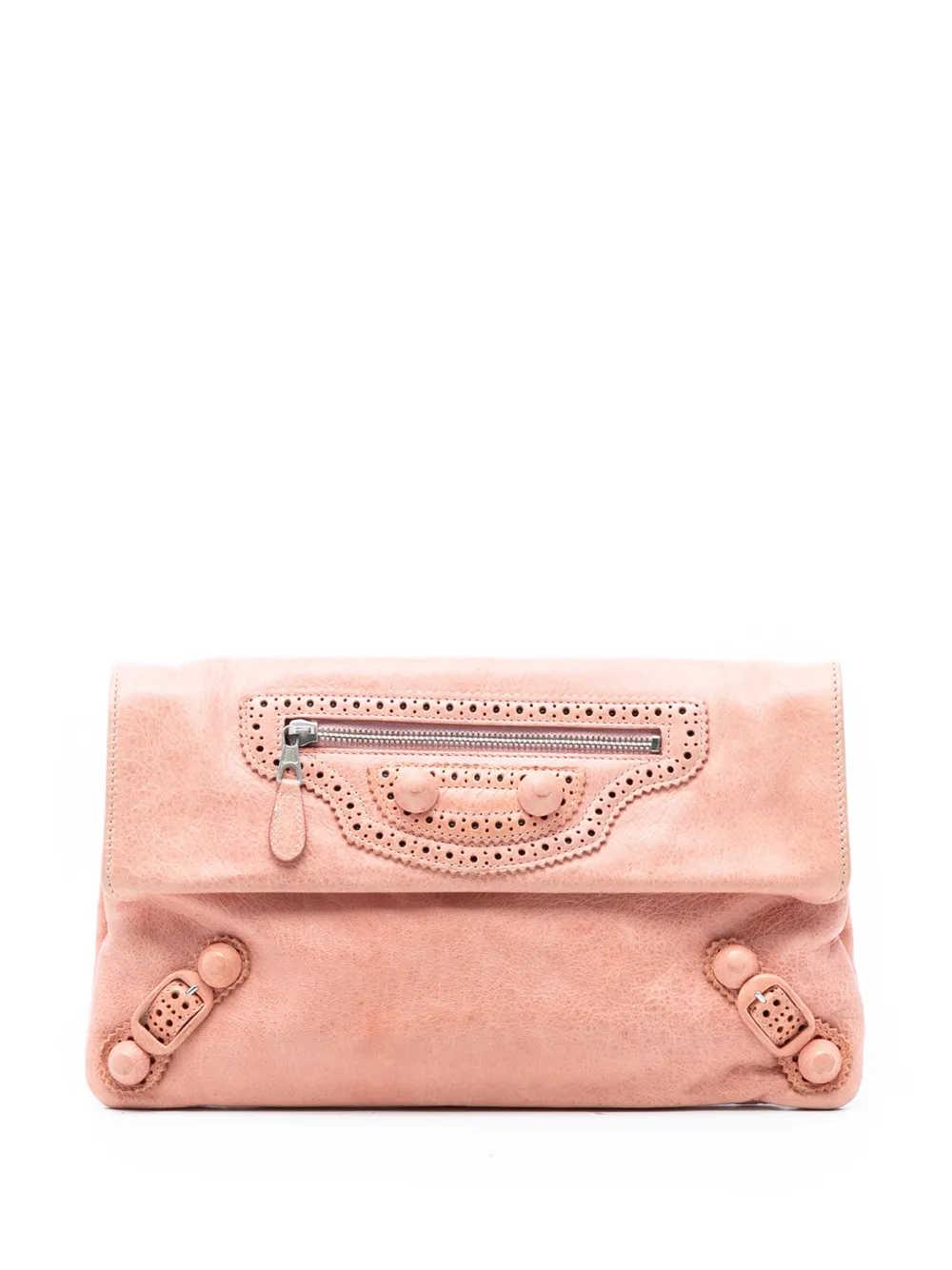 Balenciaga Pre-Owned 2005-2012 Lambskin Motocross Giant 21 Brogues Envelope clutch bag - Rosa