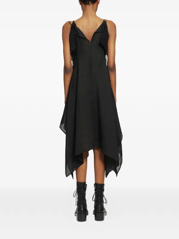 asymmetric hem dress uk Yvette Slip Maxi Dress With Asymmetrical Hem - Cornflower Blue