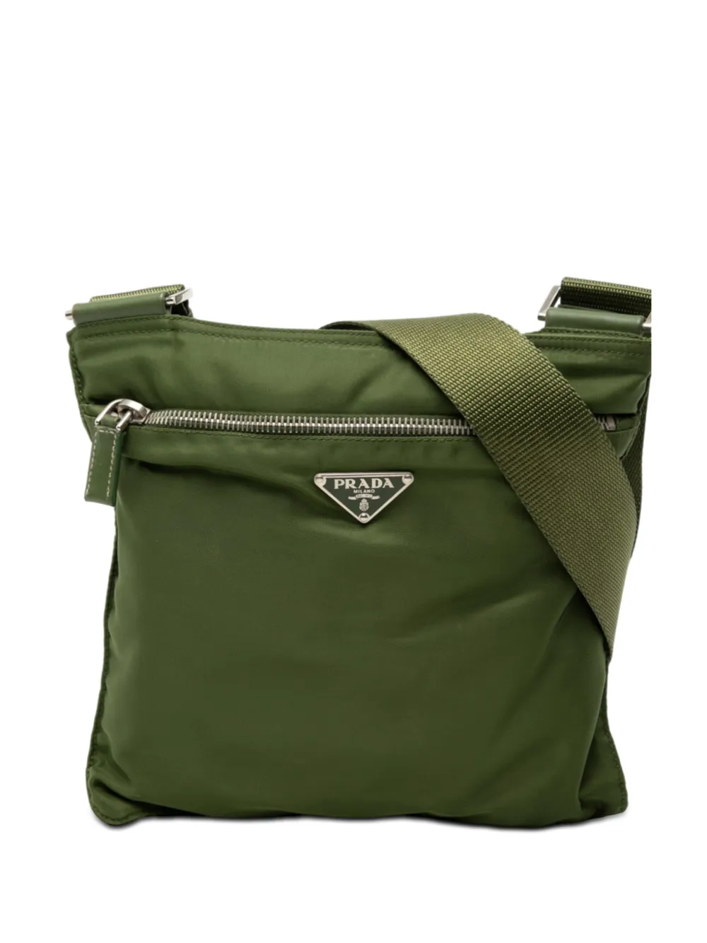 Prada Pre-Owned 2013-2026 Tessuto Zip Top crossbody bag - Grün