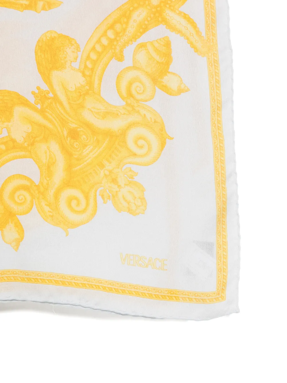 Versace Pre-owned 2005s Barocco-print Scarf in Blue, view 2