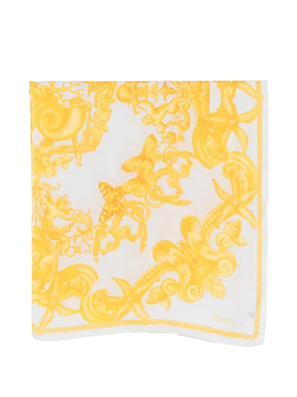 Versace Pre-owned 2005s Barocco-print Scarf in Blue