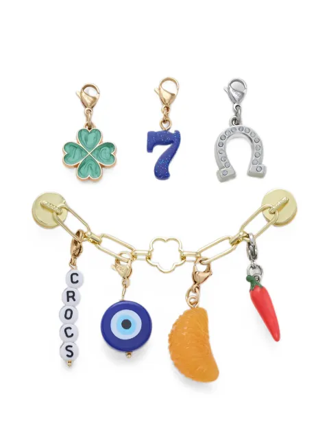 Crocs charm-embellished chain shoe accessories