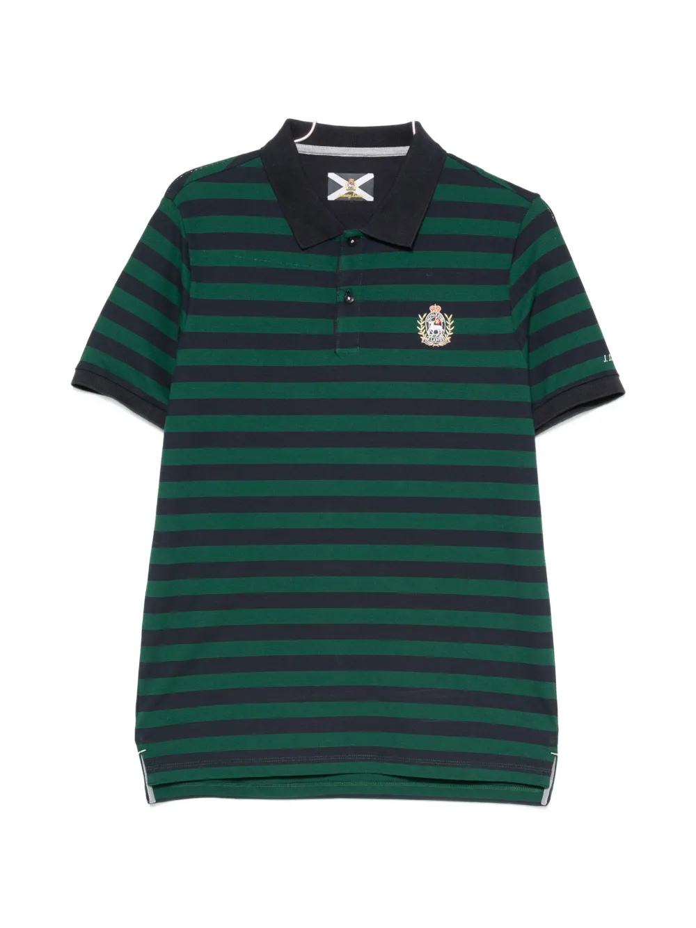 Johnny Lambs striped-pattern polo shirt - Blu
