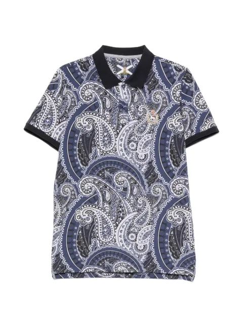 Johnny Lambs paisley-print polo shirt