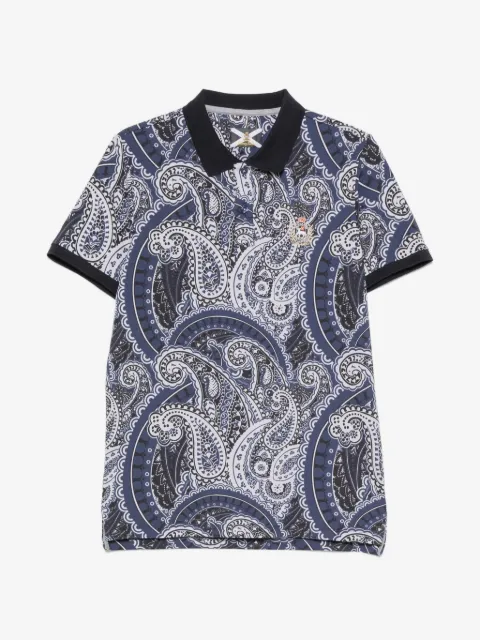 Johnny Lambs paisley-print polo shirt