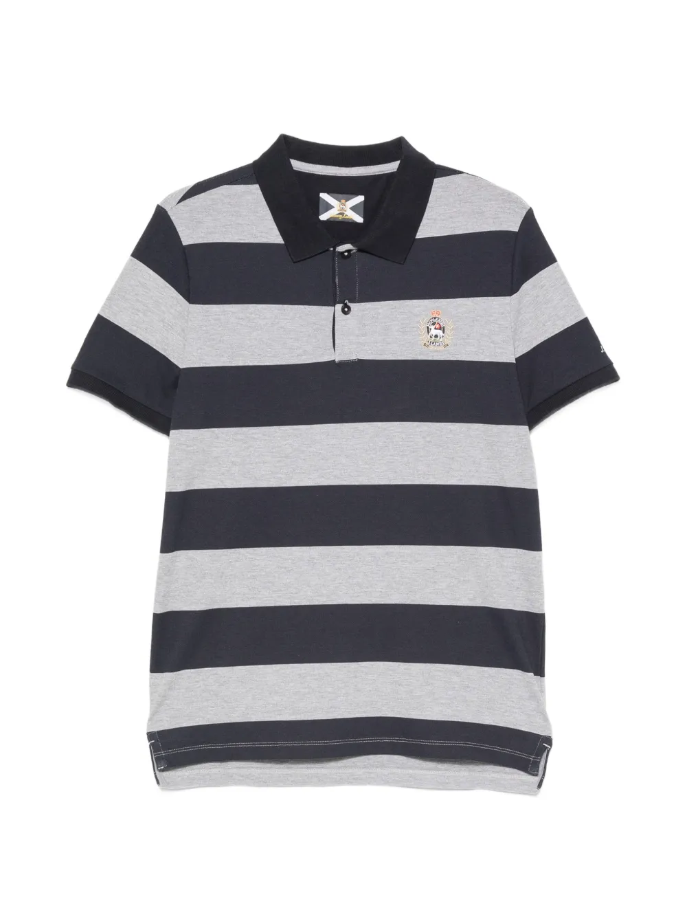 Johnny Lambs striped-pattern polo shirt - Blu