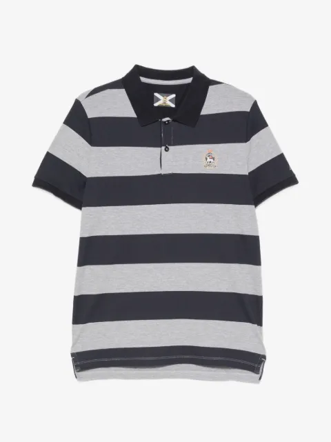 Johnny Lambs striped-pattern polo shirt