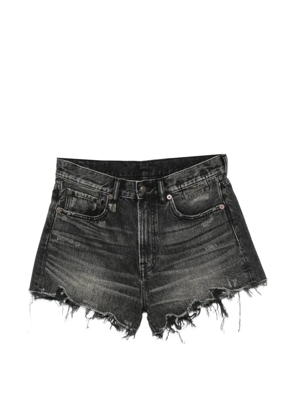 R13 distressed frayed-edge shorts - Grigio