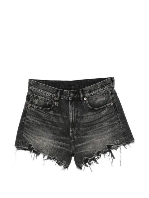 R13 distressed frayed-edge shorts