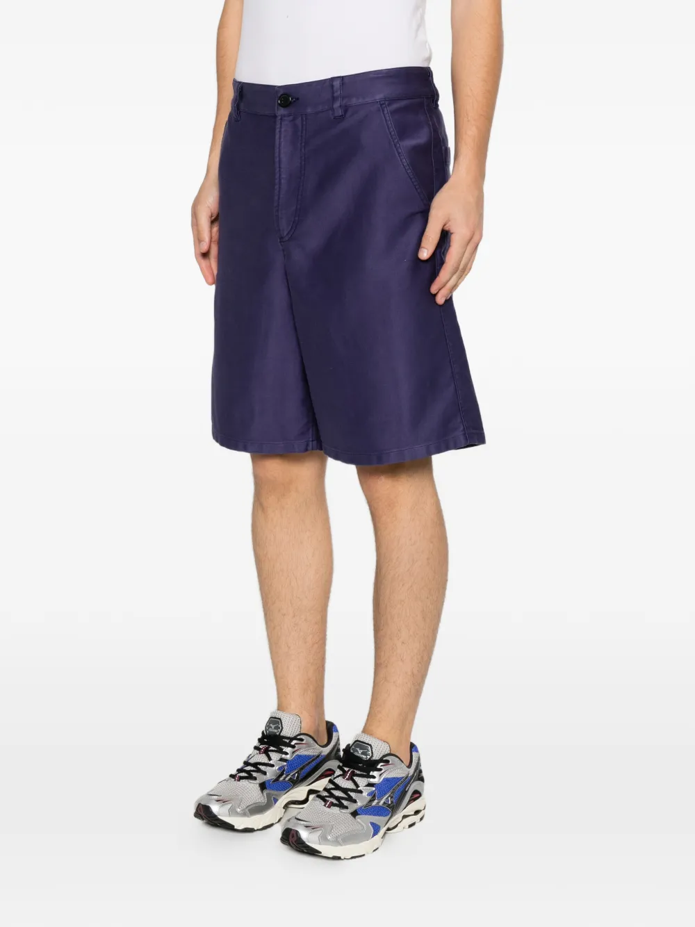 A.P.C. Moleskine straight shorts Blauw