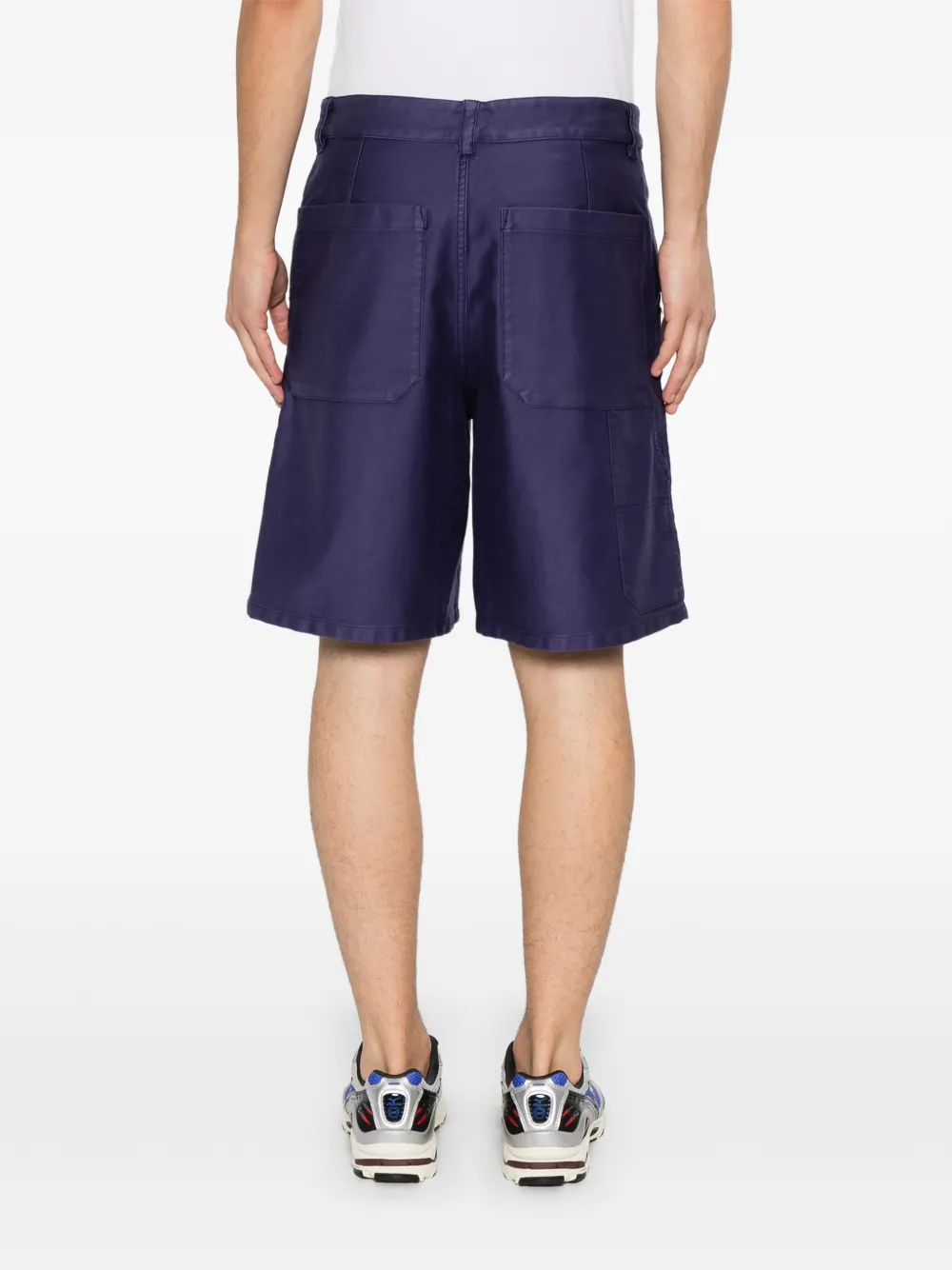 A.P.C. Moleskine straight shorts Blauw