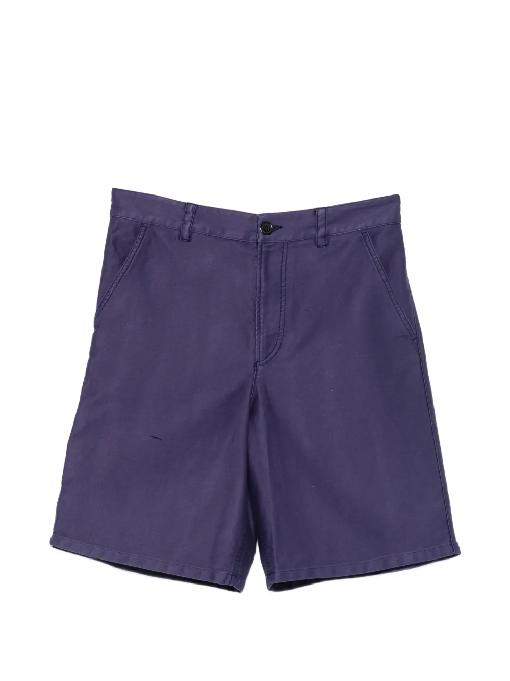 A.P.C. Moleskine straight-leg shorts - Blu