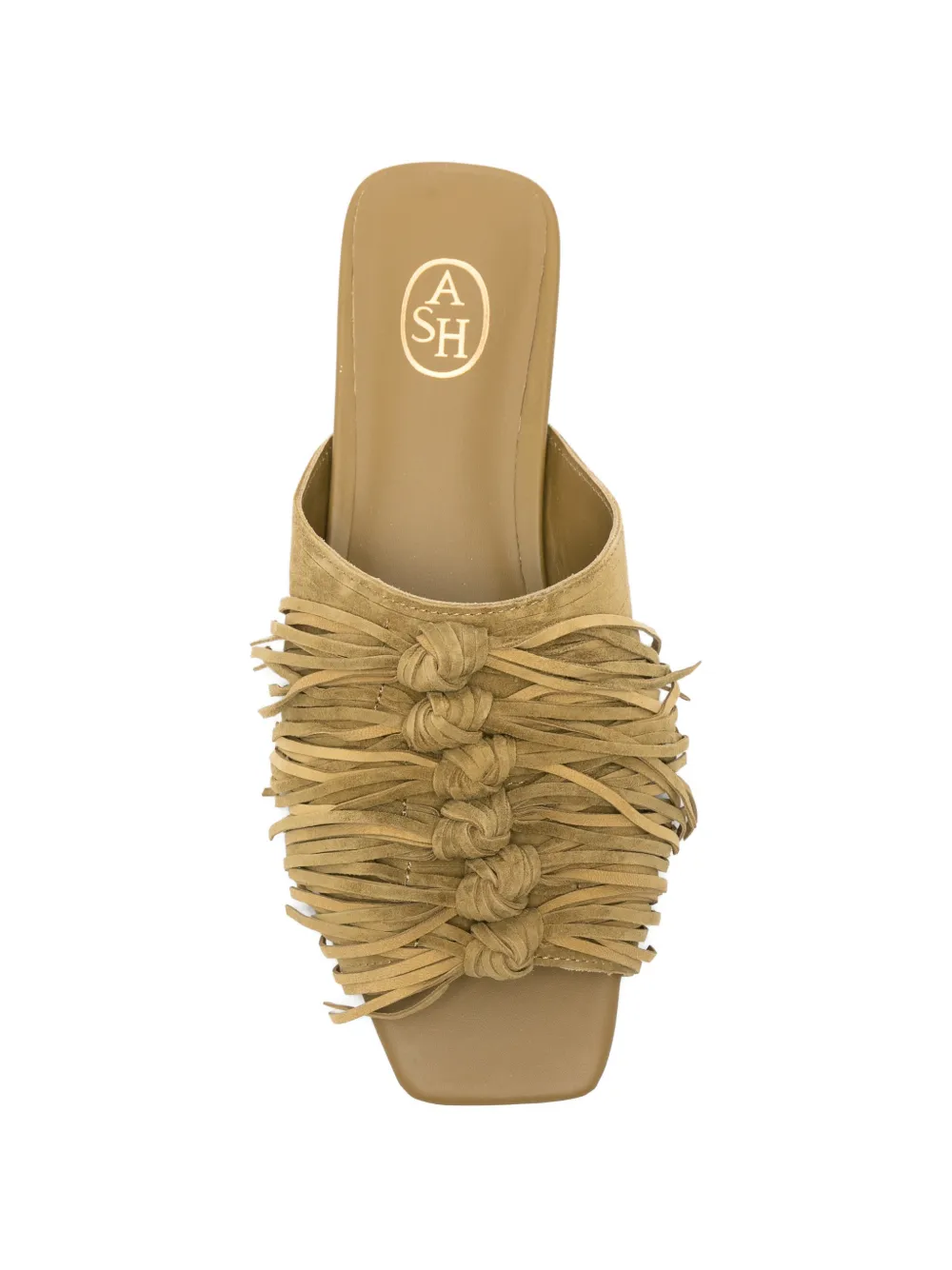 Ash Brigitte knotted fringe sandals Groen