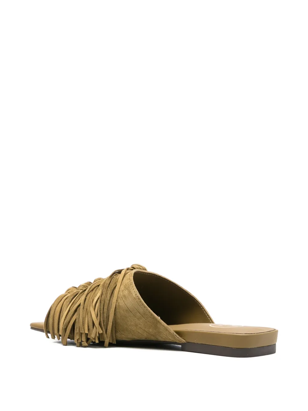 Ash Brigitte knotted fringe sandals Groen
