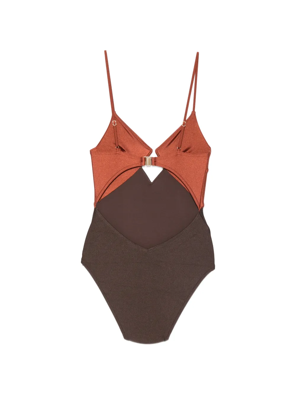 ZIMMERMANN Aster badpak met uitgesneden details Bruin