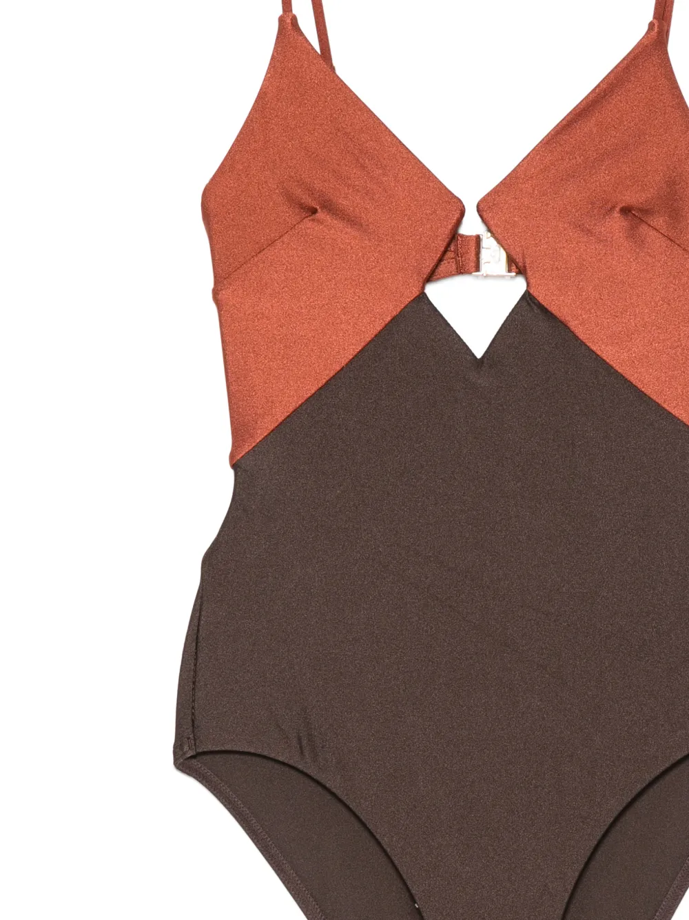 ZIMMERMANN Aster badpak met uitgesneden details Bruin