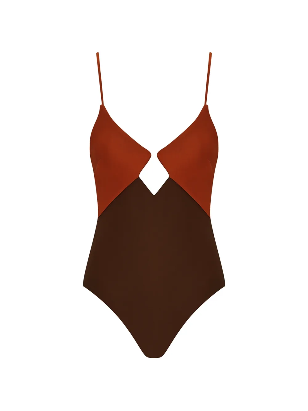 ZIMMERMANN Aster badpak met diamantvormig draad Bruin