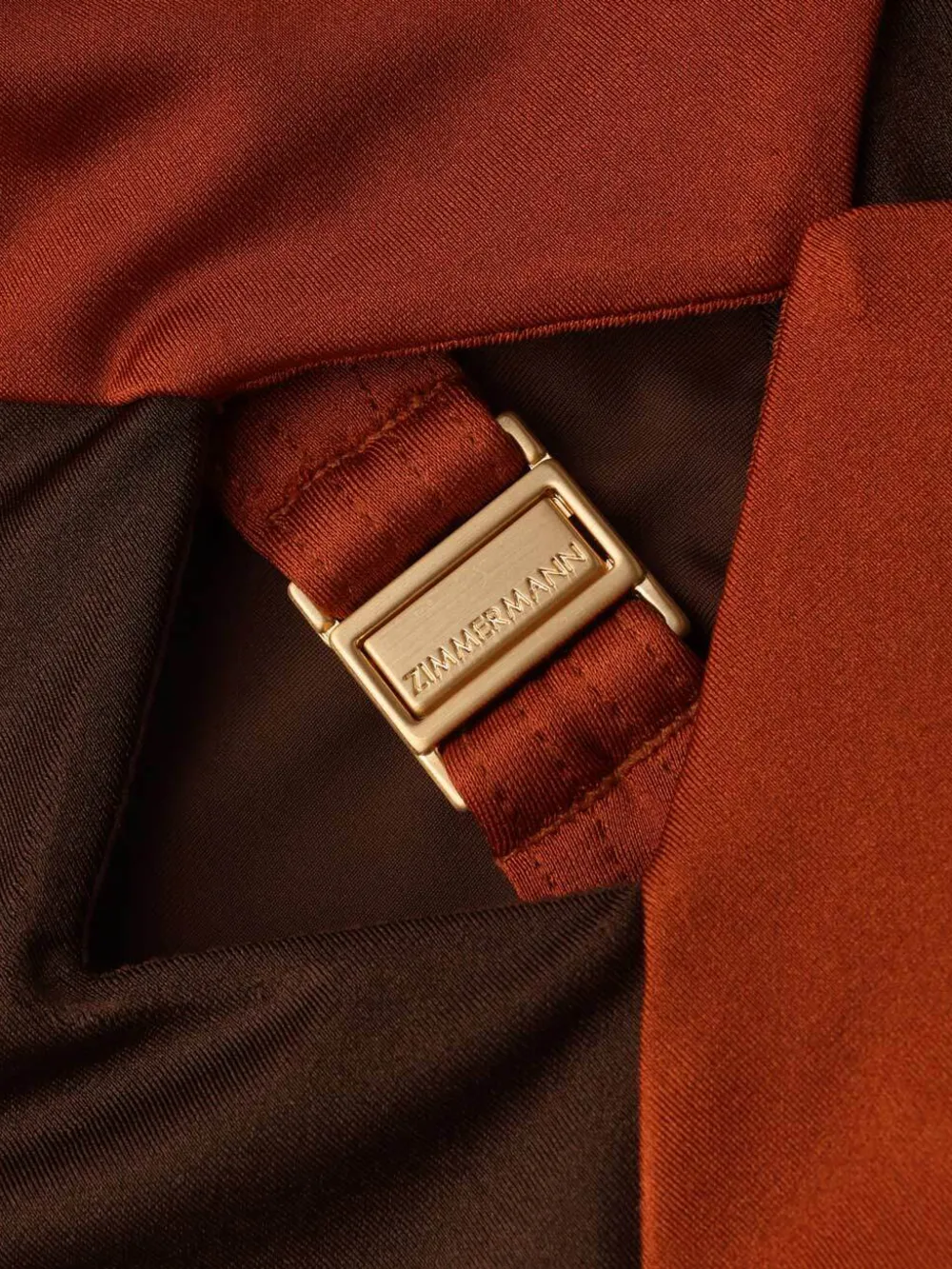 ZIMMERMANN Aster badpak met diamantvormig draad Bruin