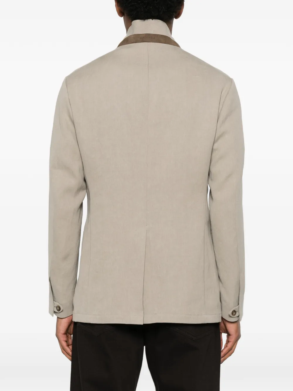 Canali Jack met hoge hals Grijs