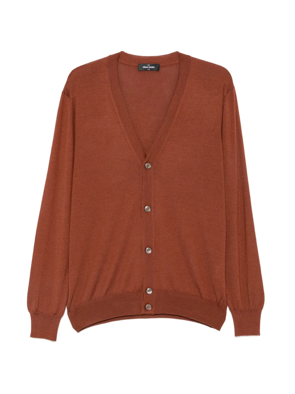 Gran Sasso V-neck cardigan - Marrone