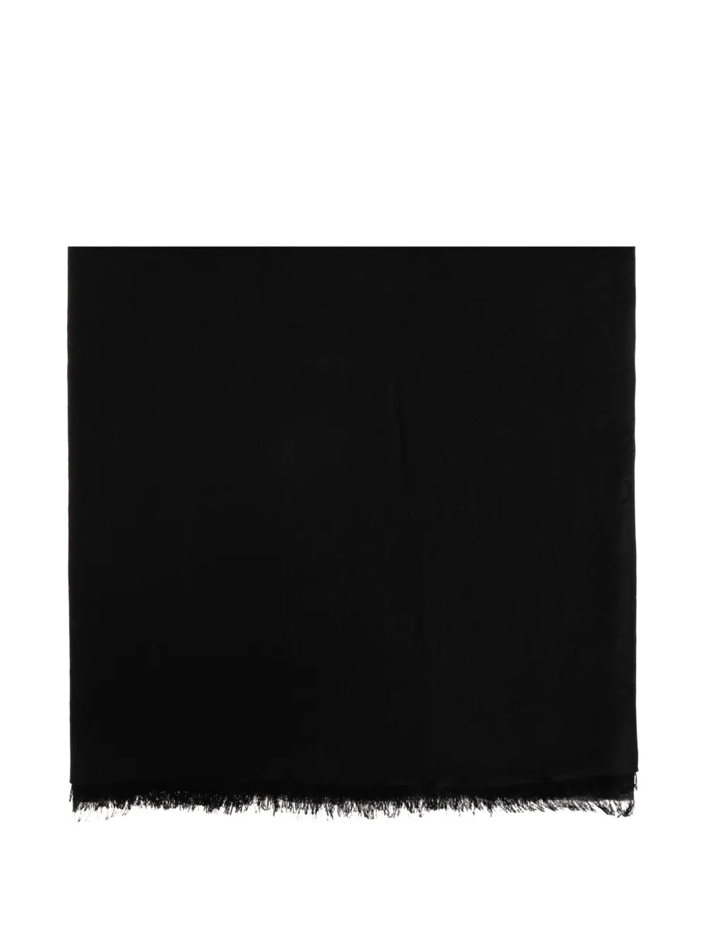 Ferragamo Gancini-monogram frayed scarf - Schwarz