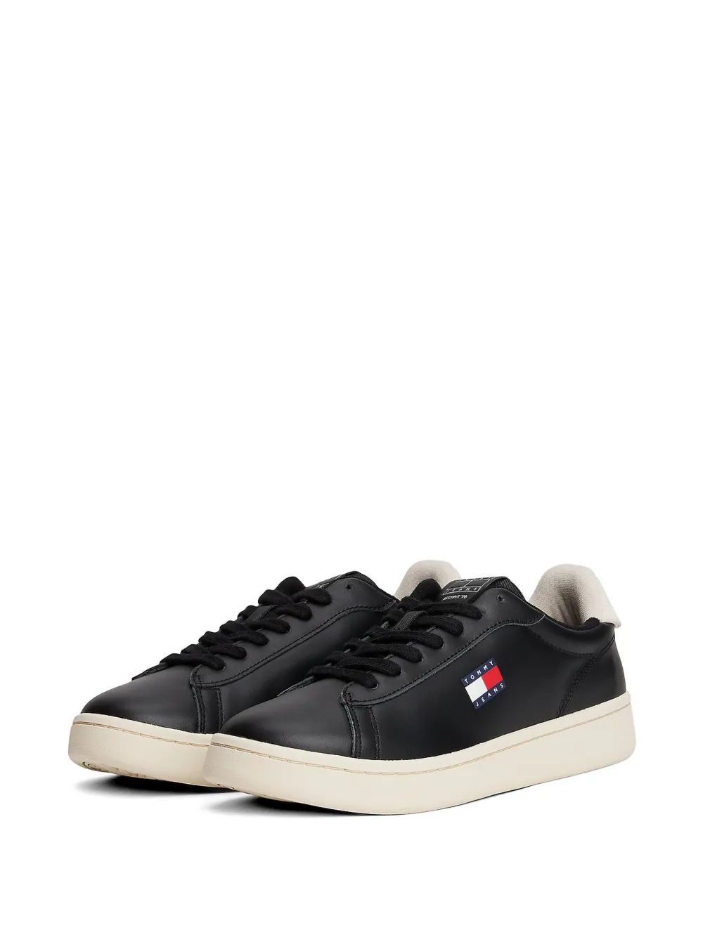 Tommy Hilfiger logo-print sneakers Zwart