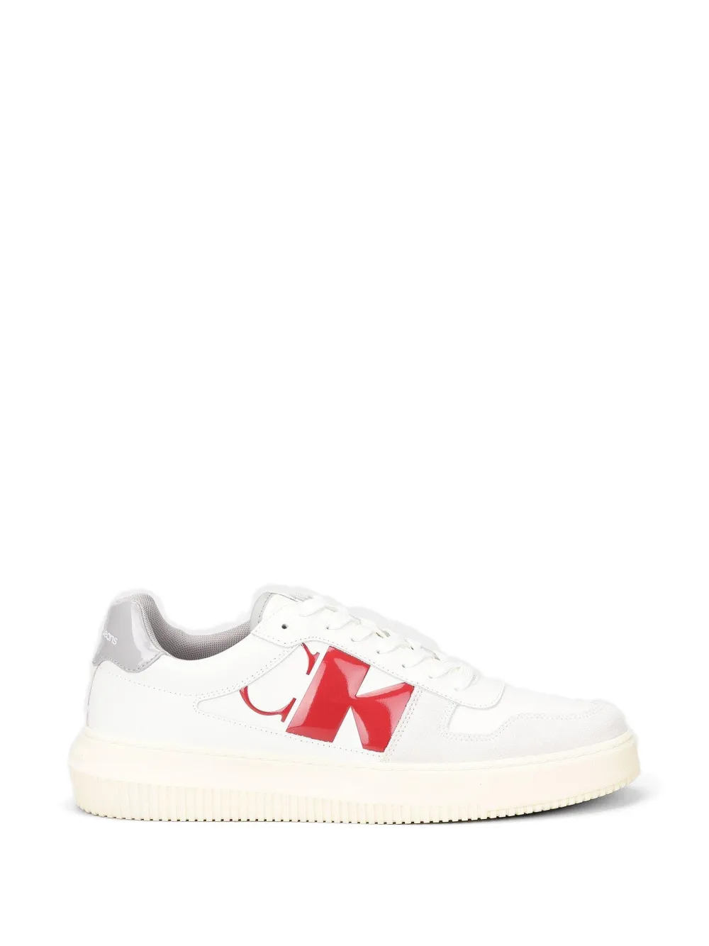Calvin Klein logo-print sneakers - Weiß