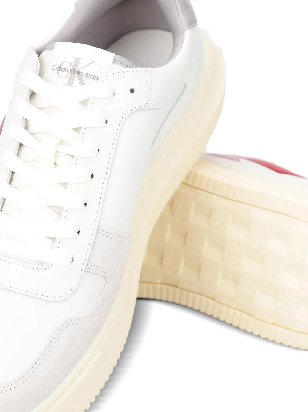 Calvin Klein logo-print sneakers Wit
