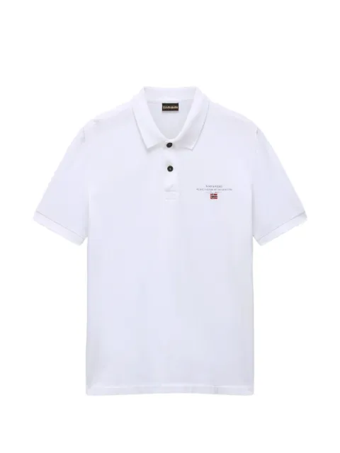 Napapijri Elbas logo-embroidered polo shirt