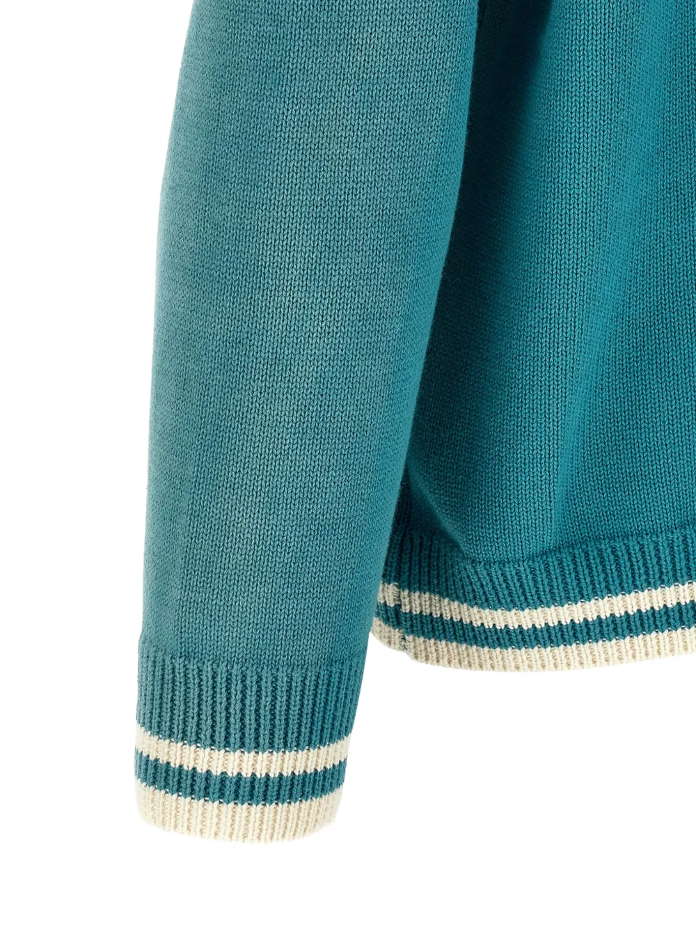  Found Cárdigan Fin Varsity Con Parche - Azul 