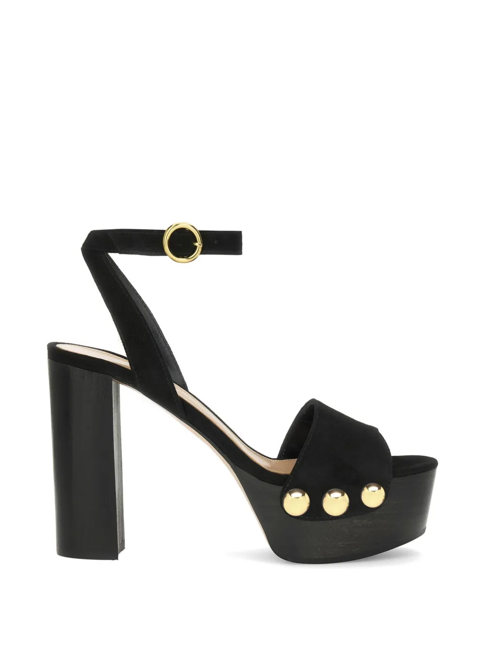 Gianvito Rossi Ardéa studded platform sandals - Schwarz