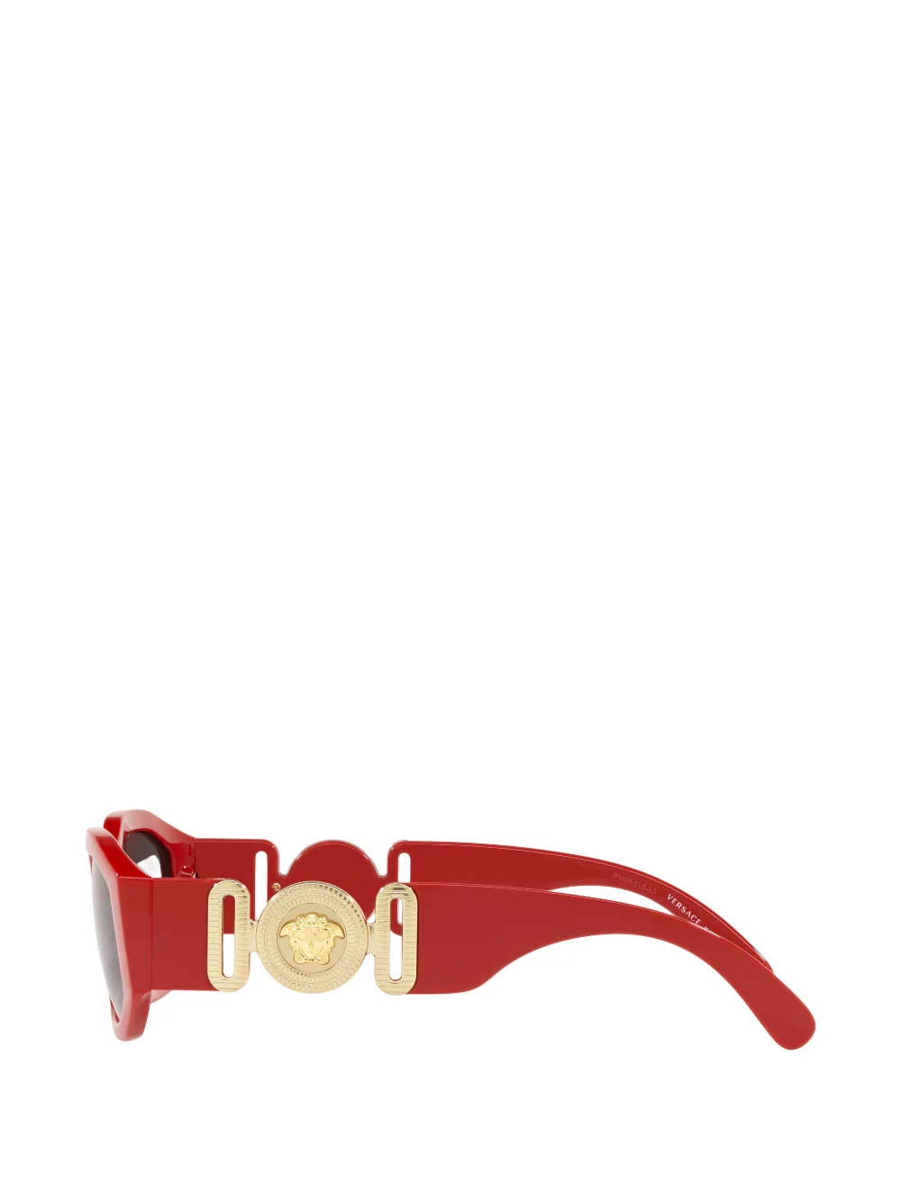 Versace Zonnebril met logoplakkaat Rood