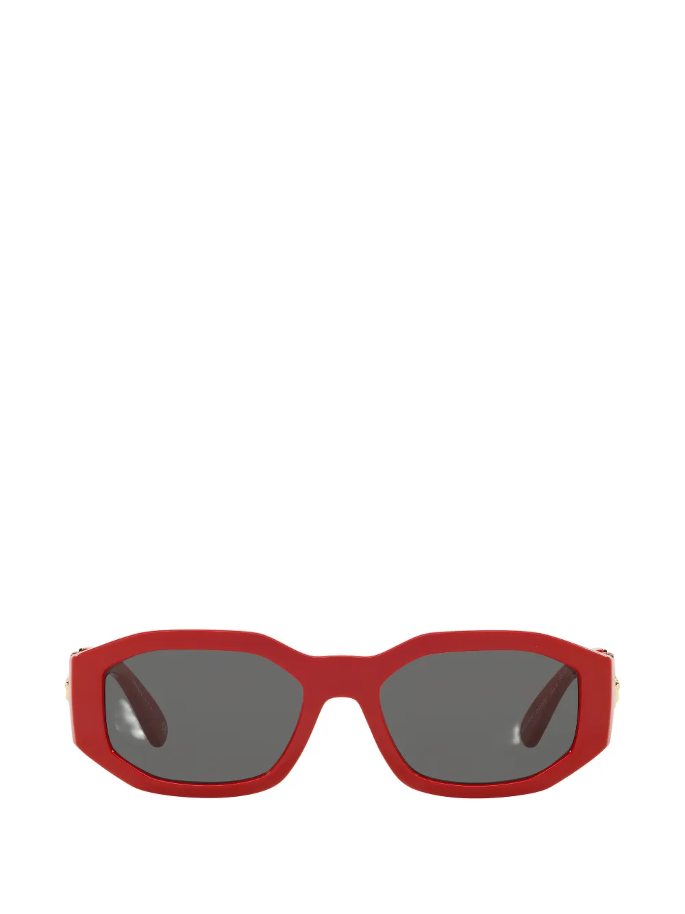 Versace logo-plaque sunglasses - Rot