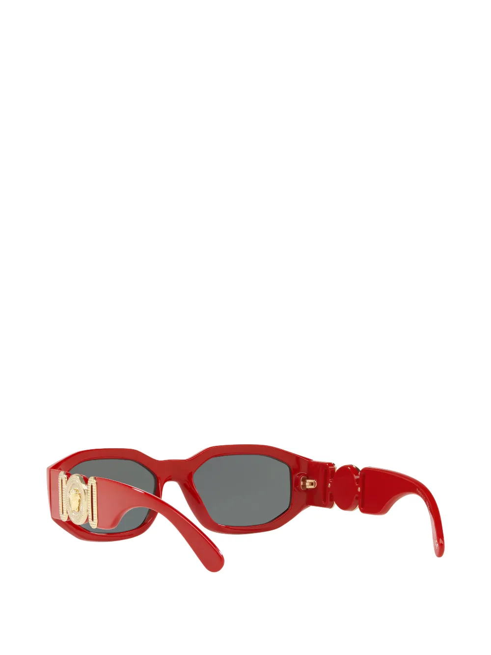Versace Zonnebril met logoplakkaat Rood